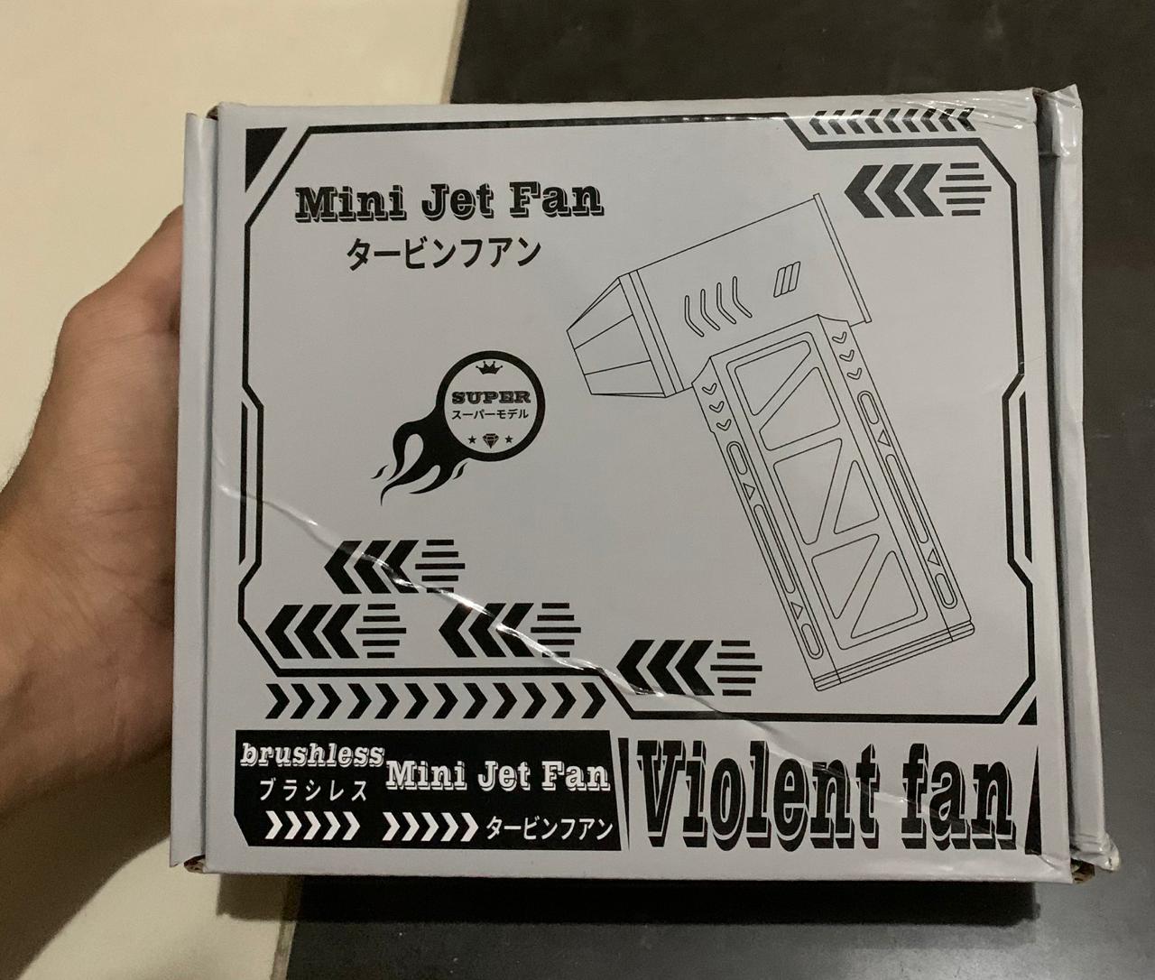 Mini Jet Fan – Powerful Brushless Handheld Turbo Fan | Rechargeable Portable Air Blower With High-Speed Wind | Compact Cooling Gadget For Home, Office & Outdoor Use