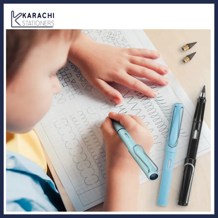 New Unlimited Technology Eternal Writing Pencil Inkless Magic Pen Pencil (Random Color) MJ KS