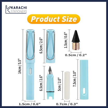 New Unlimited Technology Eternal Writing Pencil Inkless Magic Pen Pencil (Random Color) MJ KS