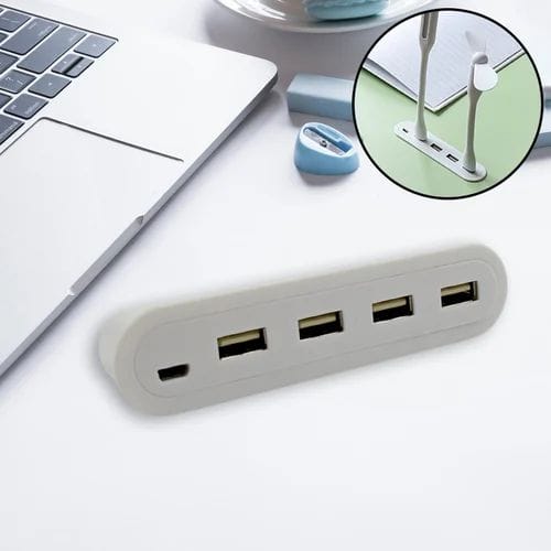 4in1 Hub Is Usb For Pen Drive, Mouse, Keyboards, Camera, Mobile, Tablet, Pc, Laptop, Tv, Study Table, Charging Extension Hub Portable