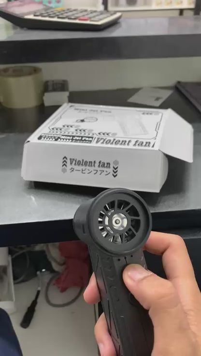 Mini Jet Fan – Powerful Brushless Handheld Turbo Fan | Rechargeable Portable Air Blower With High-Speed Wind | Compact Cooling Gadget For Home, Office & Outdoor Use