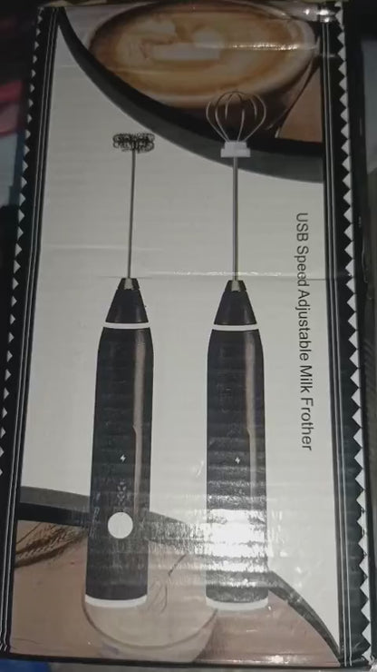 Rechargeable Coffee Beater – USB Rechargeable Powerful Milk Frother for Coffee, Cappuccino, Latte, Matcha, Hot Chocolate & Kitchen Use | High-Speed Stainless Steel Whisk Mixer