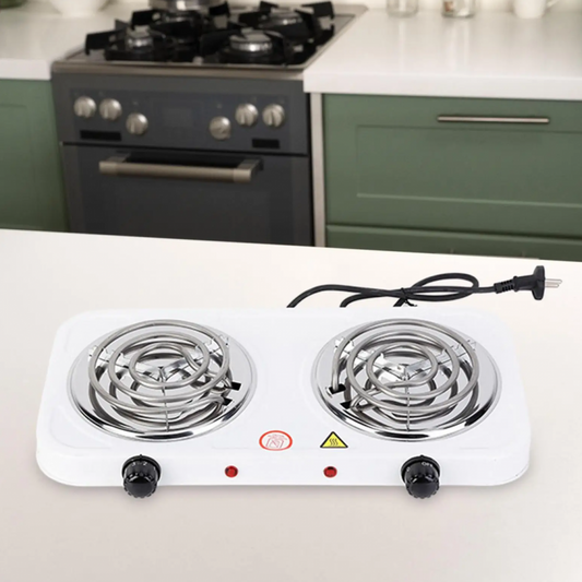Double Electric Stove – Dual Hot Plate Cooker with Twin Coil Burners | Fast Heating, Energy-Efficient Electric Cooking Stove for Home, Hostels & Outdoor Use