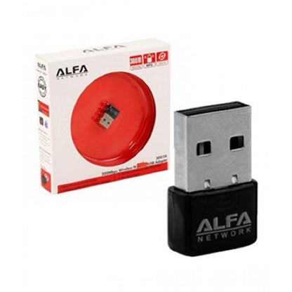 Alfa Mini USB WiFi Adapter | 300Mbps Wireless LAN Card for Computer & Laptop | Best Wireless Adapter
